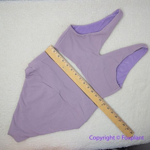 New! Set! Beach Riot Rib Dallas Emma bikini bottom lavender, top S,‎ bottom M - Picture 3 of 12
